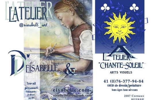 Atelier "Chante-Soleil":cours dessin/peinture toutes technique tous âges; coaching concours ,PIND etc... 