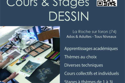 Proche de Genève - Stages de Dessin - 1 à 3 jours - Ados & Adultes - France et Suisse.