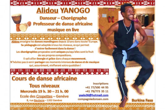 Cours de danse africaine avec Alidou