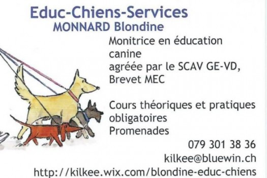 Cours d'éducation canine agréé Genève et Vaud